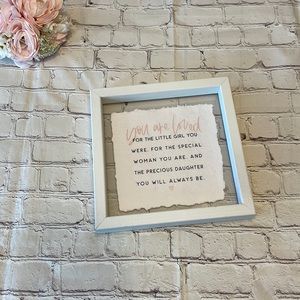 NWT Sincere Surroundings Wall Decor “Daughter”